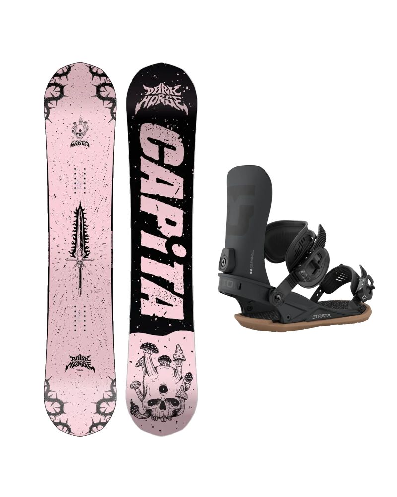 SET Placa Snowboard CAPiTA - DARK HORSE 2027 + Legaturi Snowboard UNION Men's 2027 STRATA Black