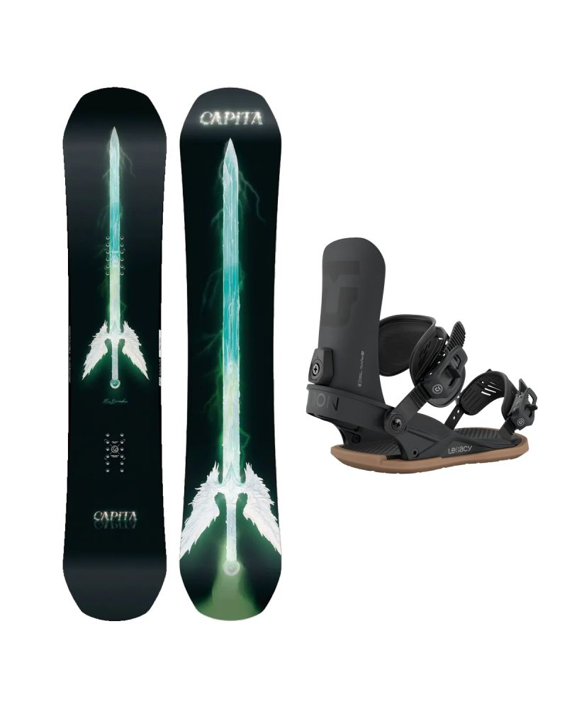 SET Placa Snowboard CAPiTA - MIA BROOKES PRO 2027 - 146 + Legaturi Snowboard UNION Women's 2027 LEGACY Black