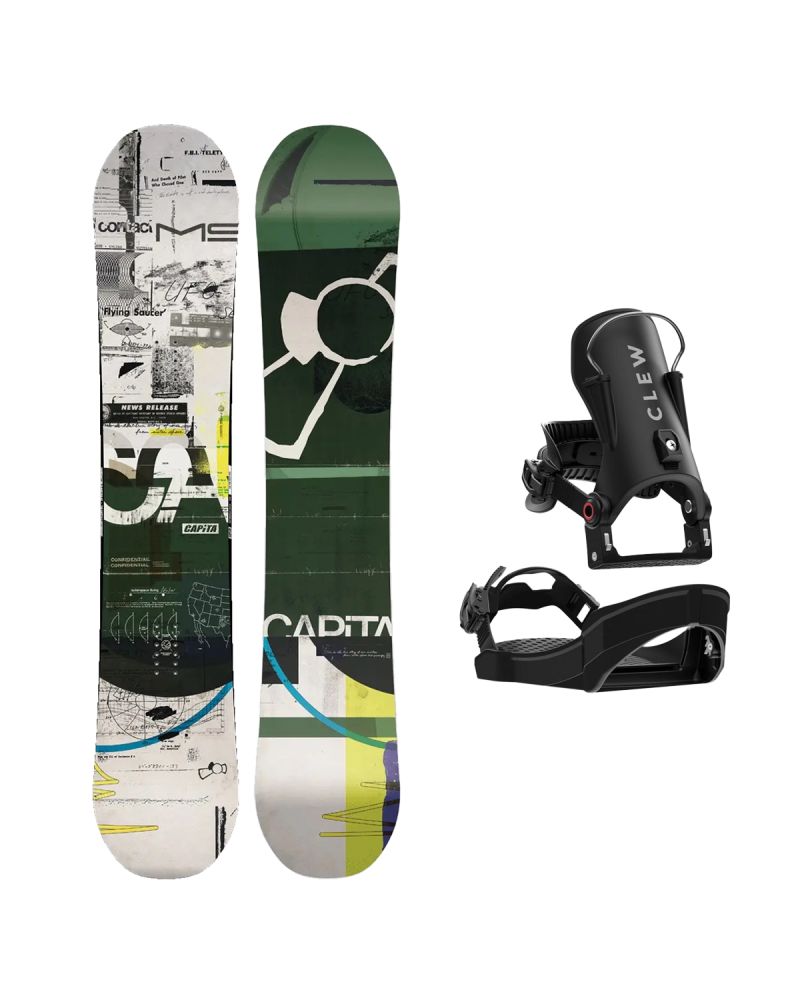 SET Placa Snowboard CAPiTA - OUTERSPACE LIVING WIDE 2027 + Legaturi Snowboard CLEW Independence 1.0 2027 - Black