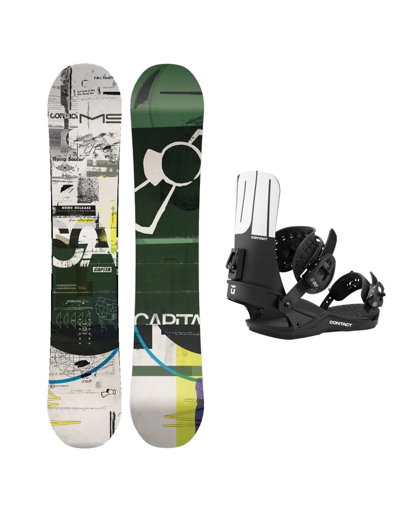SET Placa Snowboard CAPiTA - OUTERSPACE LIVING WIDE 2027 + Legaturi Snowboard UNION Men's 2027 CONTACT Black