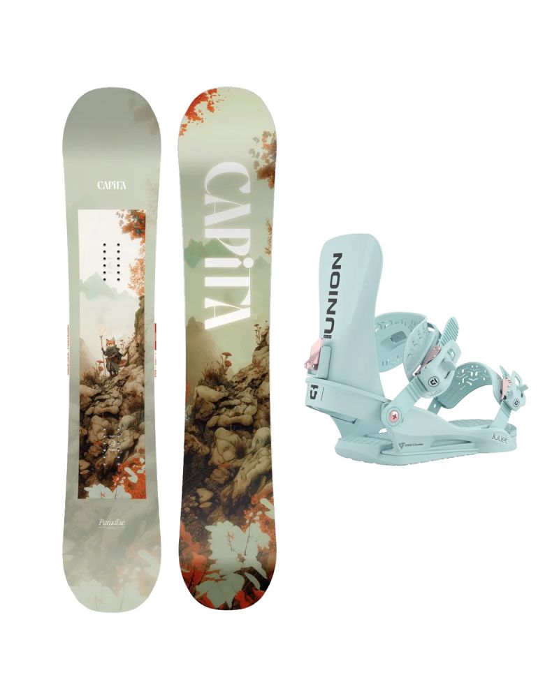 SET Placa Snowboard CAPiTA - PARADISE 2027 + Legaturi Snowboard UNION Women's 2027 JULIET Ice Blue
