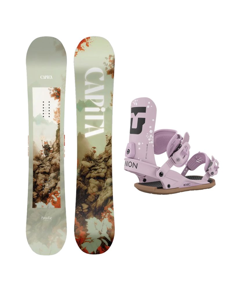 SET Placa Snowboard CAPiTA - PARADISE 2027 + Legaturi Snowboard UNION Women's 2027 LEGACY B4BC