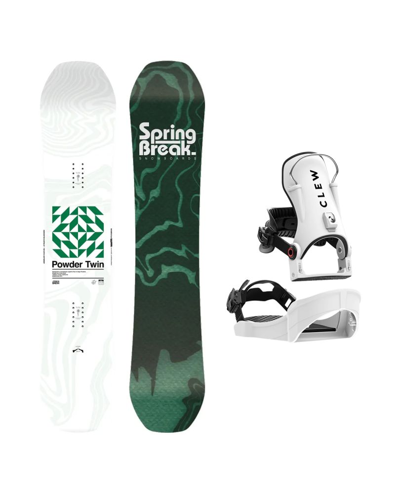 SET Placa Snowboard CAPiTA - SB POWDER TWIN 2027 - 156 + Legaturi Snowboard CLEW Independence 1.0 2027 - White