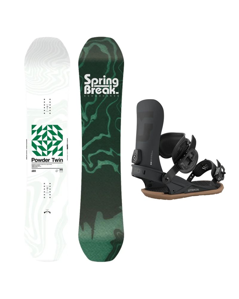 SET Placa Snowboard CAPiTA - SB POWDER TWIN 2027 - 156 + Legaturi Snowboard UNION Men's 2027 STRATA Black