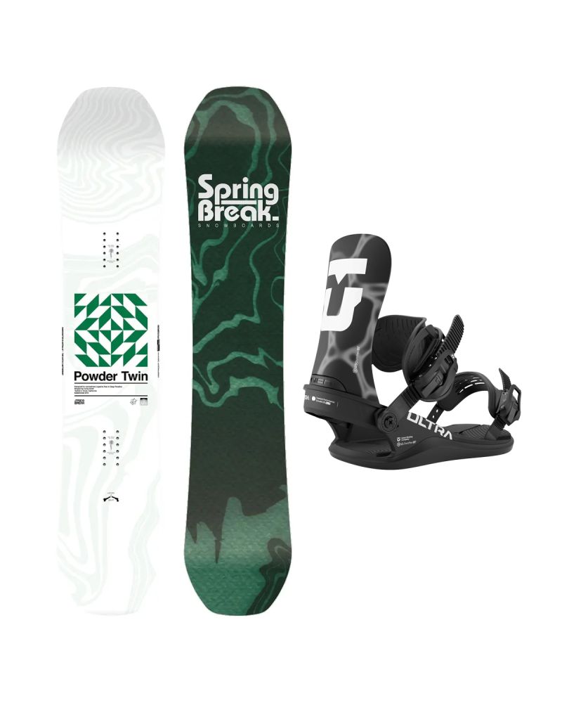 SET Placa Snowboard CAPiTA - SB POWDER TWIN 2027 - 156 + Legaturi Snowboard UNION Men's 2027 ULTRA Black