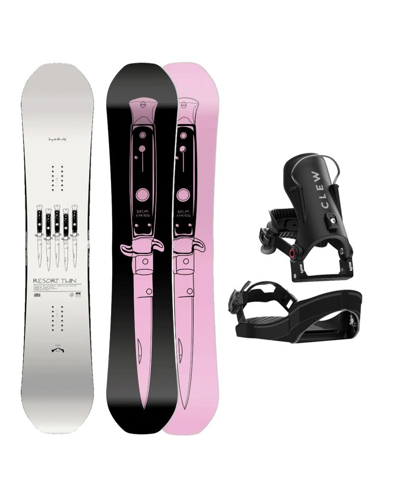 SET Placa Snowboard CAPiTA - SB RESORT TWIN 2027 + Legaturi Snowboard CLEW Independence 1.0 2027 - Black