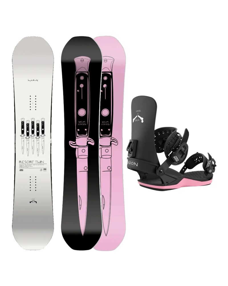 SET Placa Snowboard CAPiTA - SB RESORT TWIN 2027 + Legaturi Snowboard UNION Men's 2027 CONTACT Spring Break