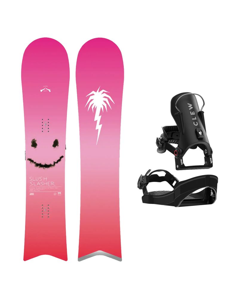 SET Placa Snowboard CAPiTA - SB SLUSH SLASHER 2.0 2027 - 151 + Legaturi Snowboard CLEW Independence 1.0 2027 - Black