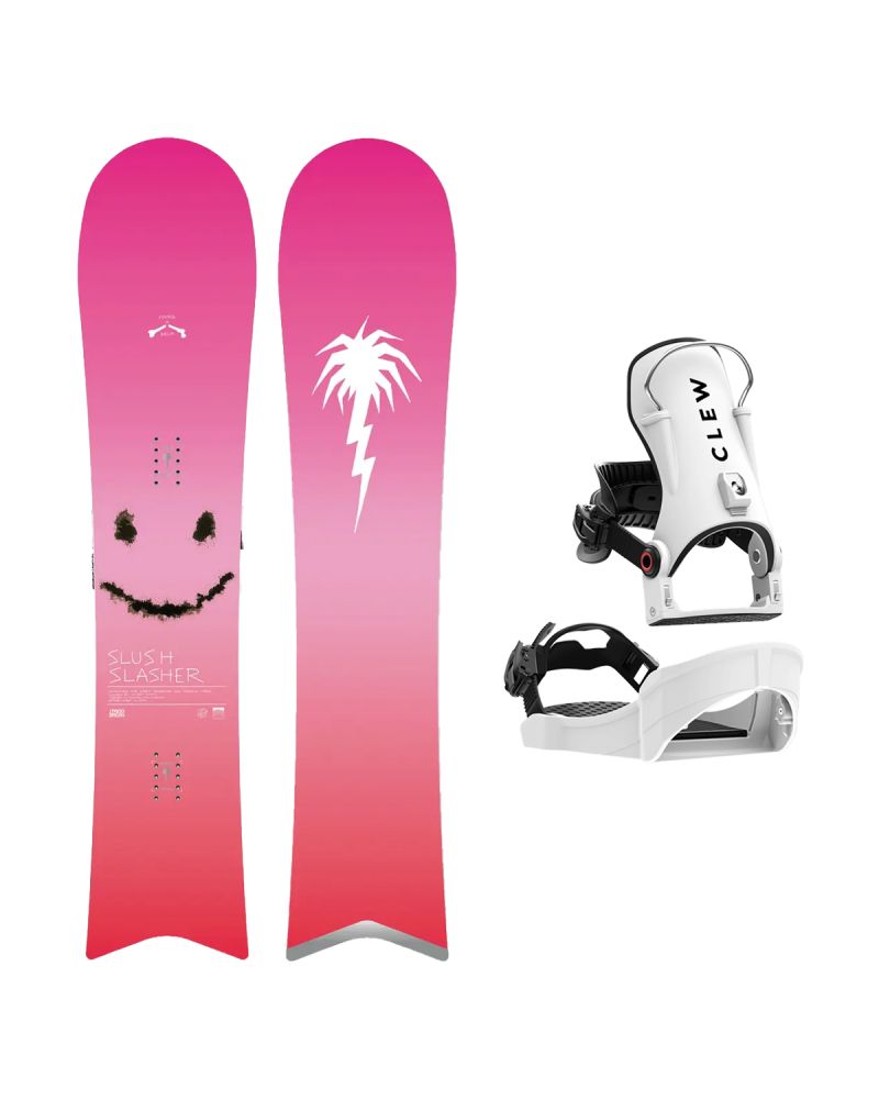 SET Placa Snowboard CAPiTA - SB SLUSH SLASHER 2.0 2027 - 151 + Legaturi Snowboard CLEW Independence 1.0 2027 - White