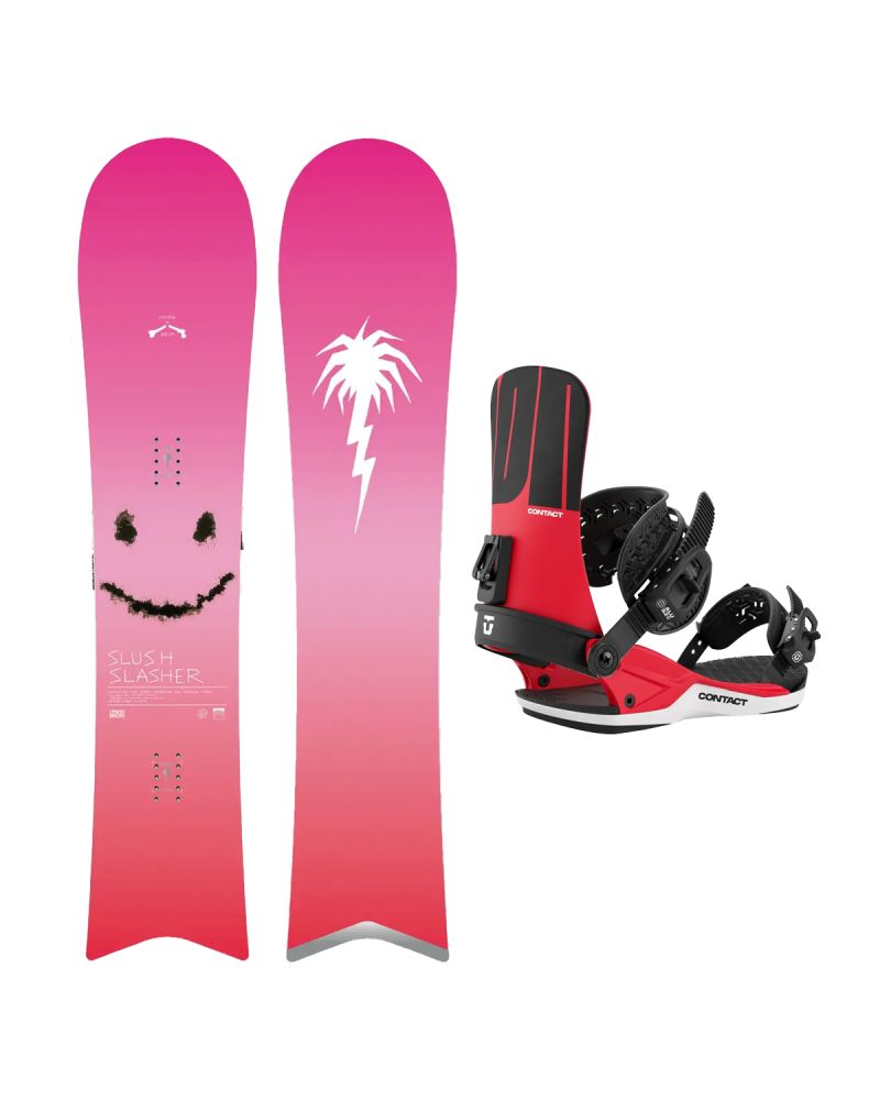 SET Placa Snowboard CAPiTA - SB SLUSH SLASHER 2.0 2027 - 151 + Legaturi Snowboard UNION Men's 2027 CONTACT Red