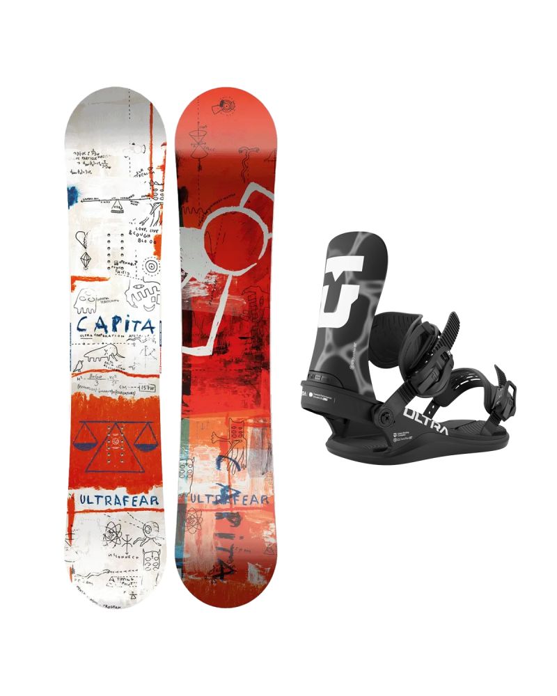SET Placa Snowboard CAPiTA - ULTRAFEAR WIDE 2027 - 153W + Legaturi Snowboard UNION Men's 2027 ULTRA Black