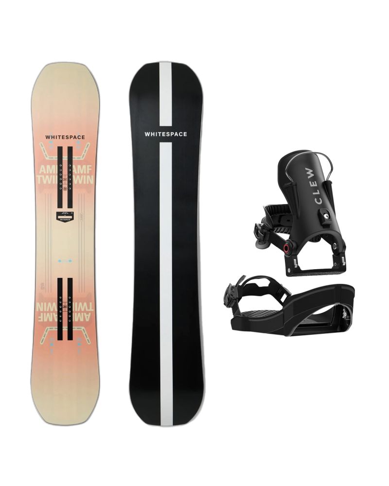 SET Placa Snowboard WHITESPACE - AMF Twin B 2027 + Legaturi Snowboard CLEW Independence 1.0 2027 - Black