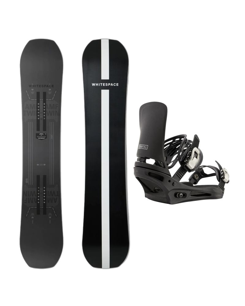 SET Placa Snowboard WHITESPACE - AMF Twin C 2027 + Legaturi Snowboard BURTON - Men's - CARTEL Black W27