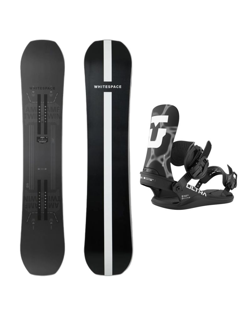 SET Placa Snowboard WHITESPACE - AMF Twin C 2027 + Legaturi Snowboard UNION Men's 2027 ULTRA Black
