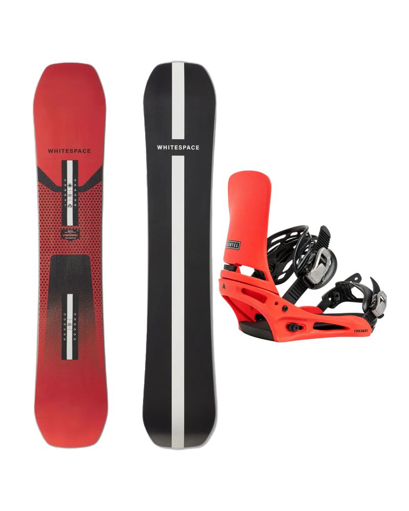 SET Placa Snowboard WHITESPACE - Freestyle SHAUN WHITE Pro A 2027 + Legaturi Snowboard BURTON - Men's - CARTEL Hot Tamale W27