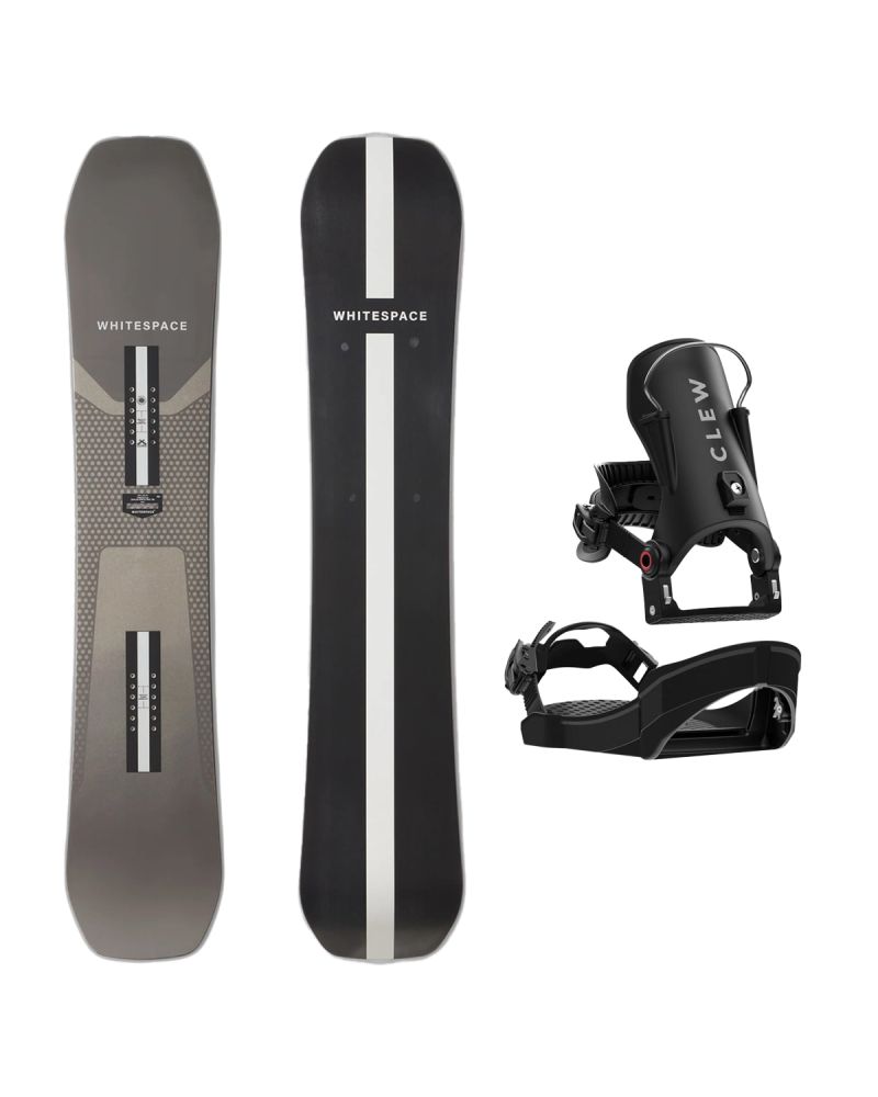 SET Placa Snowboard WHITESPACE - Freestyle SHAUN WHITE Pro B 2027 - 158 + Legaturi Snowboard CLEW Independence 1.0 2027 - Black