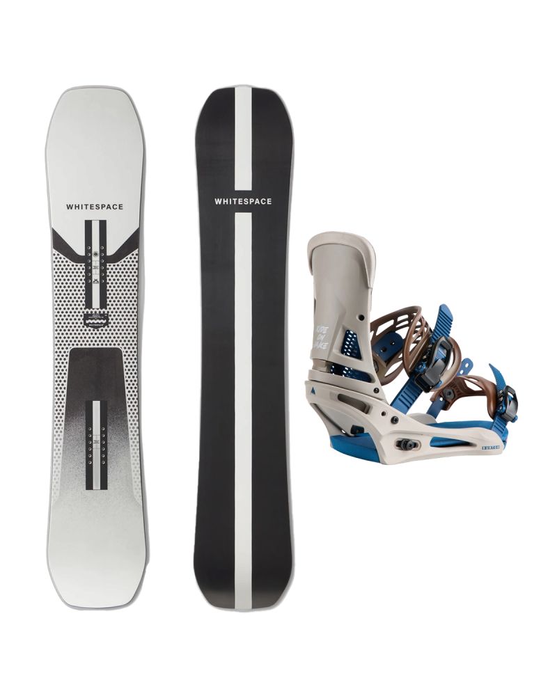 SET Placa Snowboard WHITESPACE - Freestyle SHAUN WHITE Pro C 2027 - 156 + Legaturi Snowboard BURTON - Men's - MALAVITA Warm Gray W27