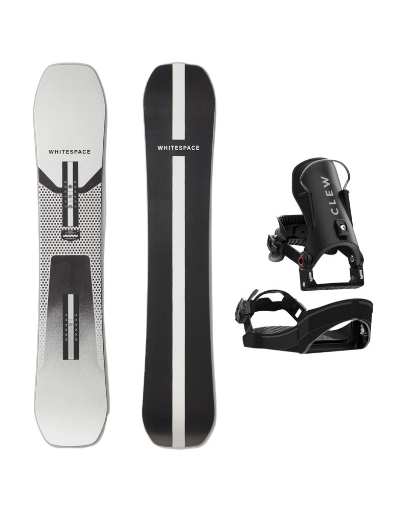 SET Placa Snowboard WHITESPACE - Freestyle SHAUN WHITE Pro C 2027 - 156 + Legaturi Snowboard CLEW Independence 1.0 2027 - Black