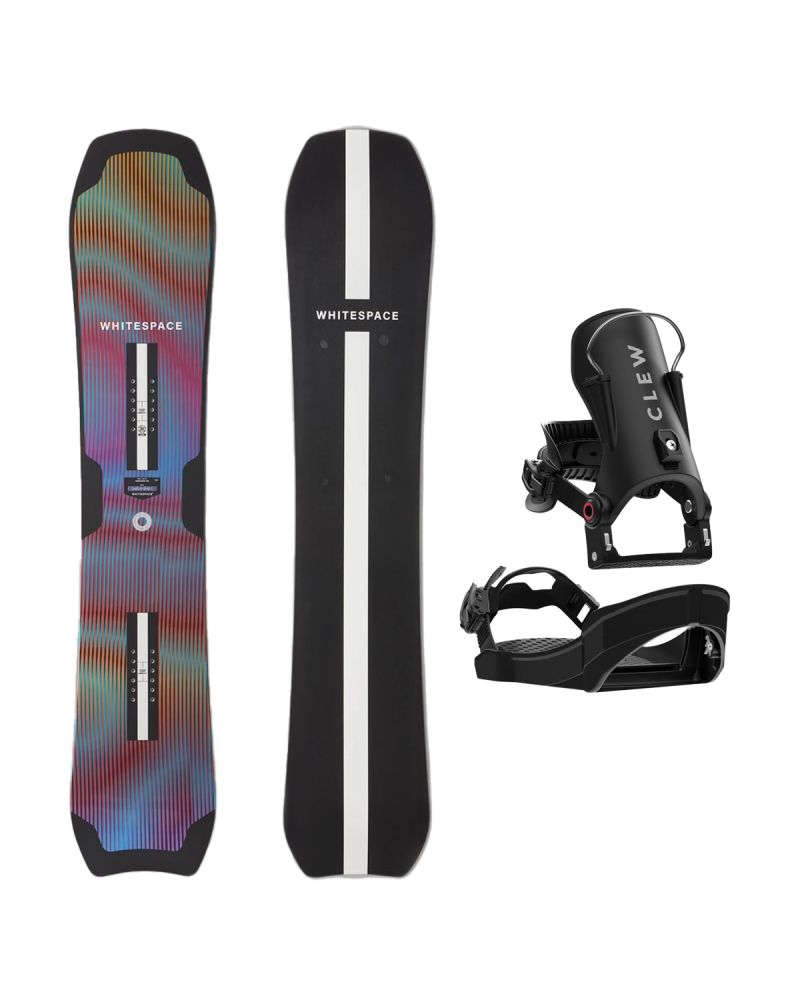 SET Placa Snowboard WHITESPACE - Montano A 2027 - 155 + Legaturi Snowboard CLEW Independence 1.0 2027 - Black