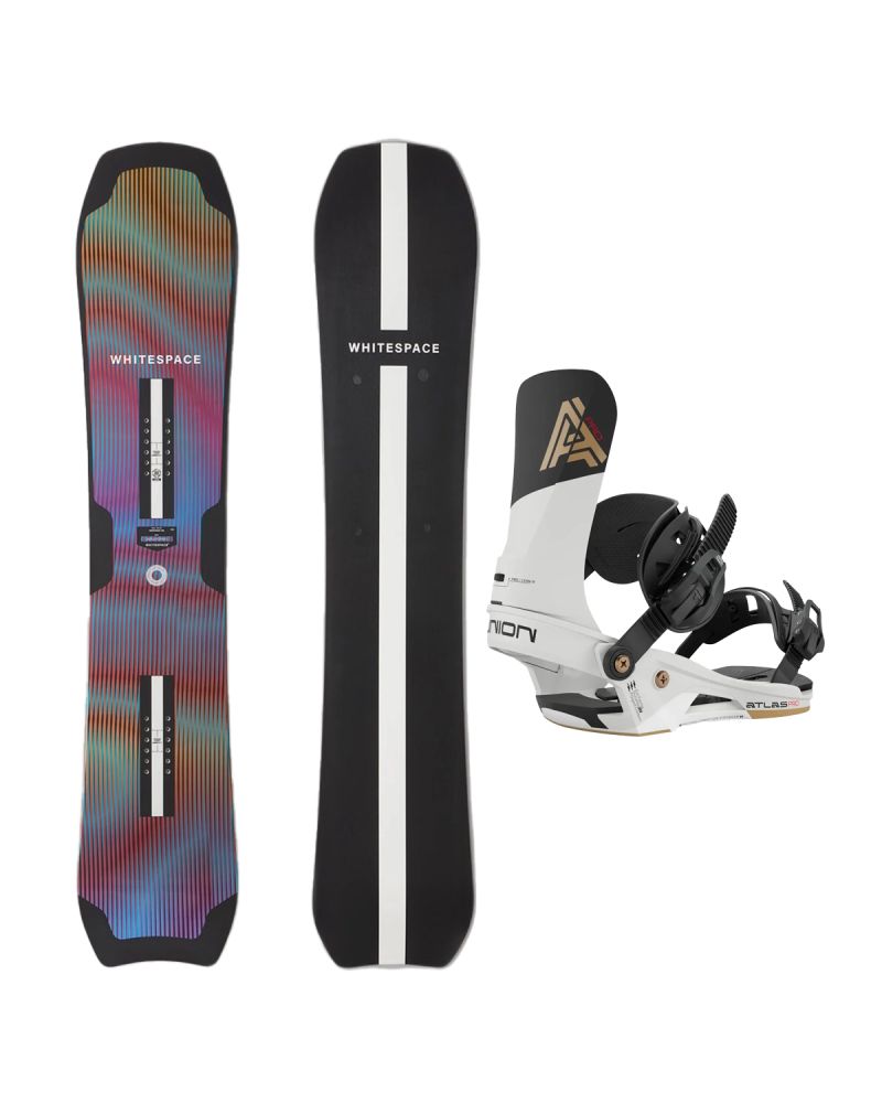 SET Placa Snowboard WHITESPACE - Montano A 2027 - 155 + Legaturi Snowboard UNION Unisex 2027 ATLAS PRO Stone