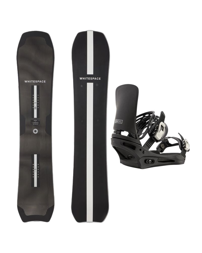 SET Placa Snowboard WHITESPACE - Montano B 2027 - 160 + Legaturi Snowboard BURTON - Men's - CARTEL Black W27