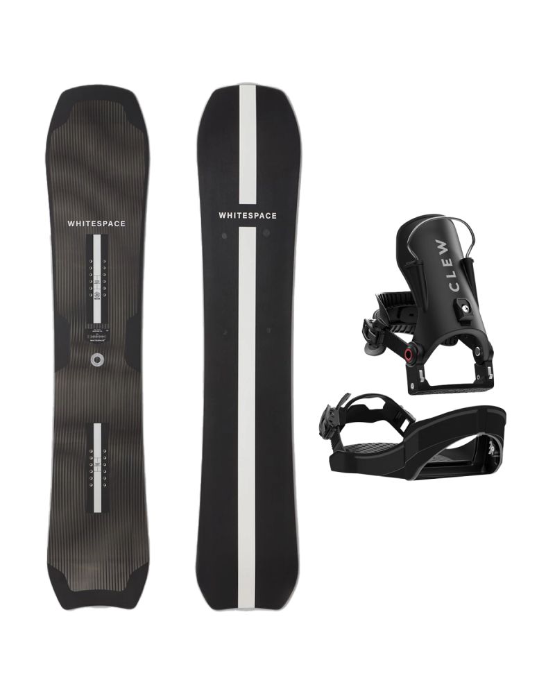 SET Placa Snowboard WHITESPACE - Montano B 2027 - 160 + Legaturi Snowboard CLEW Independence 1.0 2027 - Black
