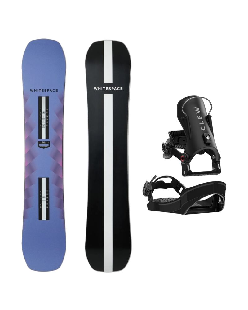 SET Placa Snowboard WHITESPACE - Womens Freestyle Pro B 2027 + Legaturi Snowboard CLEW Independence 1.0 2027 - Black