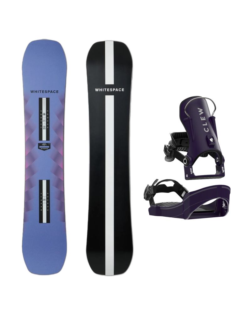 SET Placa Snowboard WHITESPACE - Womens Freestyle Pro B 2027 + Legaturi Snowboard CLEW Independence 1.0 2027 - Purple