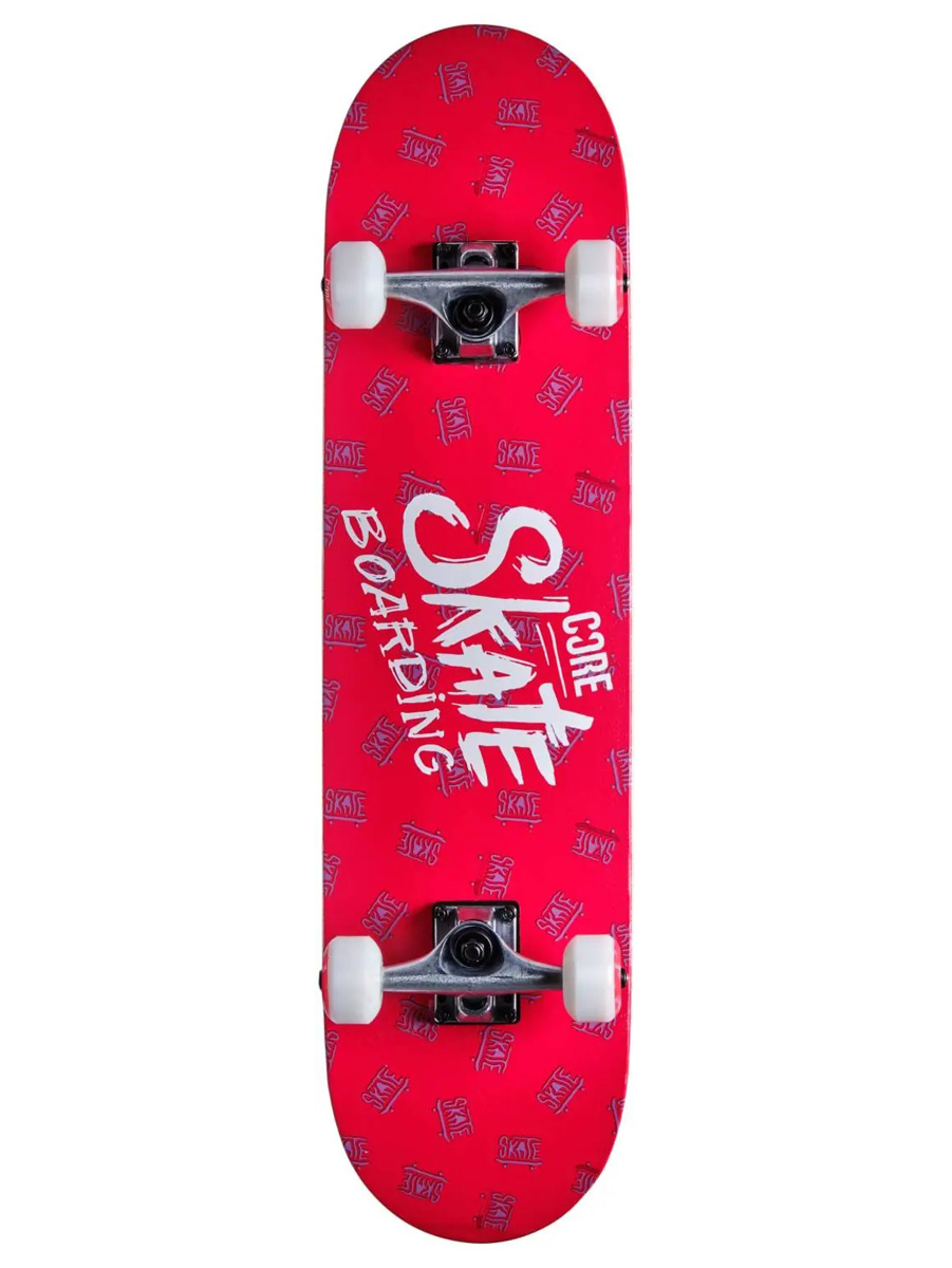 Skateboard Complete CORE C2 Red Scratch 7.75