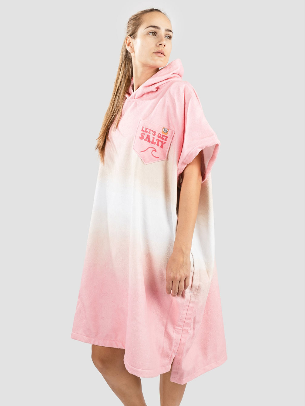 Surf Poncho After Girl Camille Pink