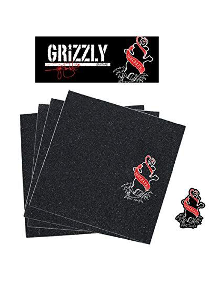Grip Tape Skateboard Grizzly Sheckler Inked