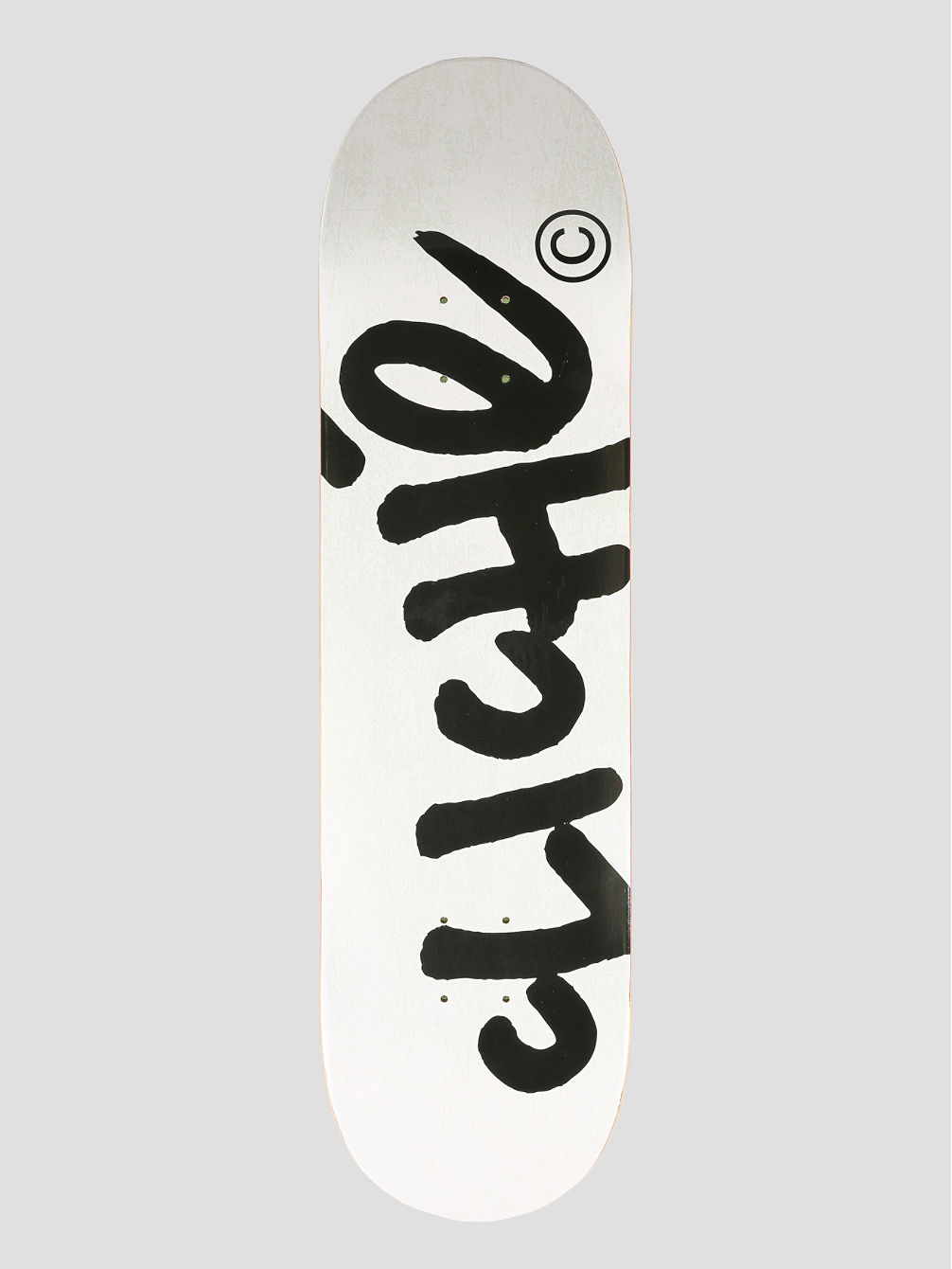 Skateboard Deck Cliche Handwritten White 8.25