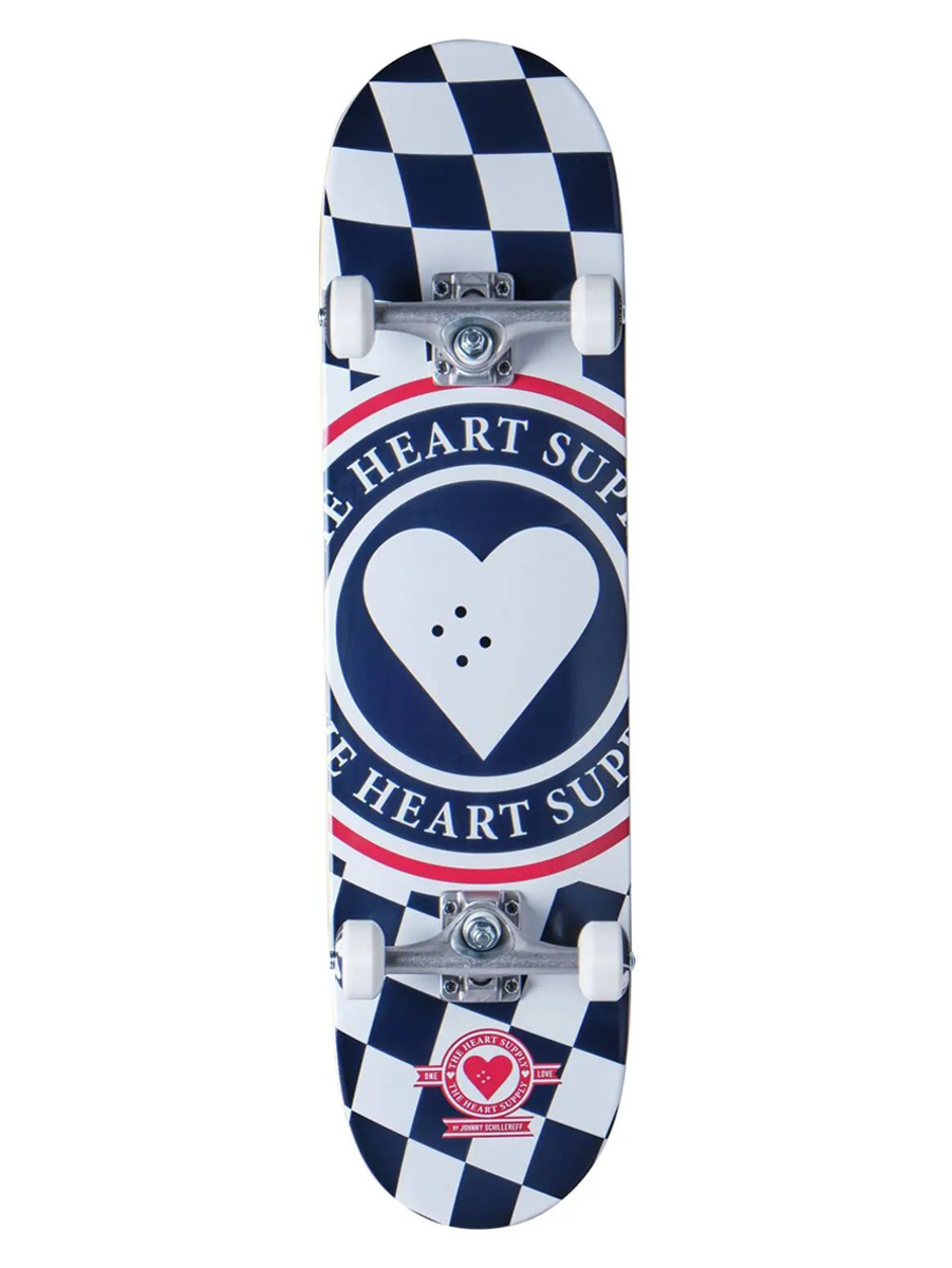 Skateboard Complere Heart Supply Insignia Check Albastru 8