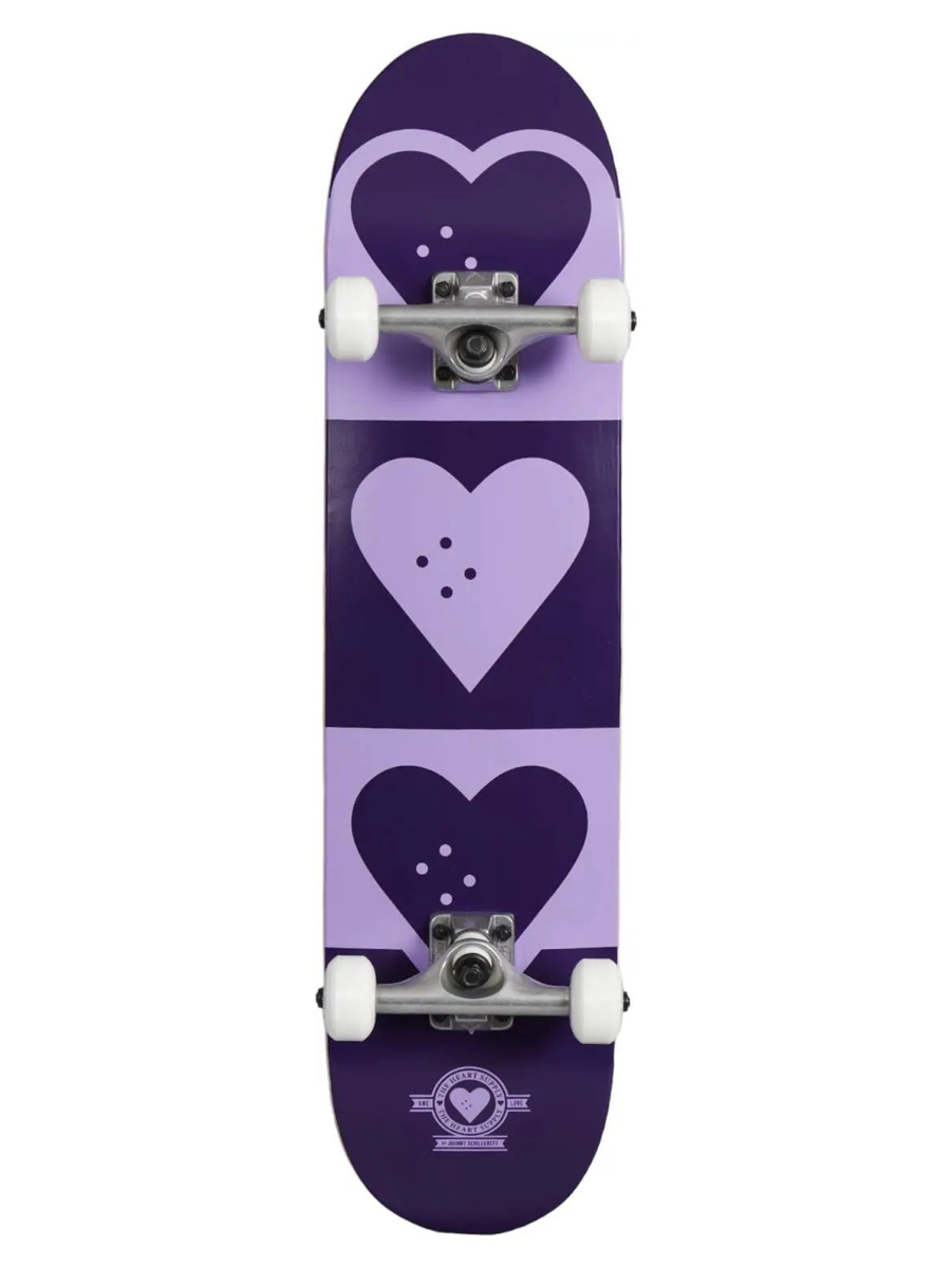 Skateboard Complete Heart Supply Quadron Logo Mov 7.5