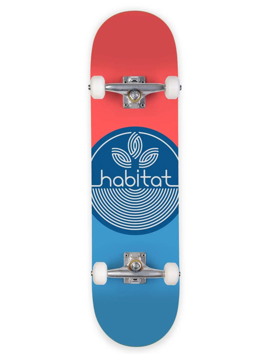 Skateboard Complete Habitat Leaf Dot Albastru 7.75