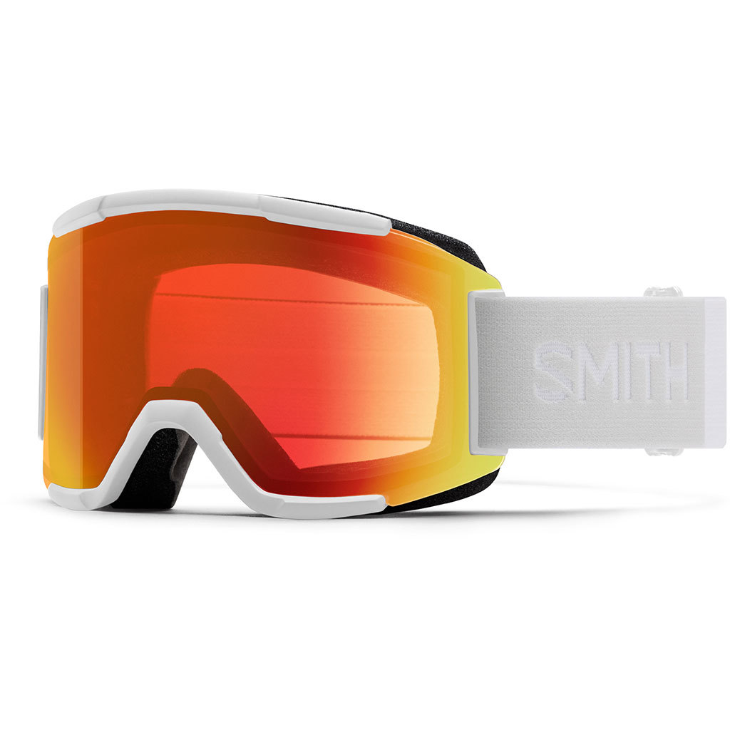 Ochelari Ski Snowboard Smith Squad White Vapor Red Solex Mirror