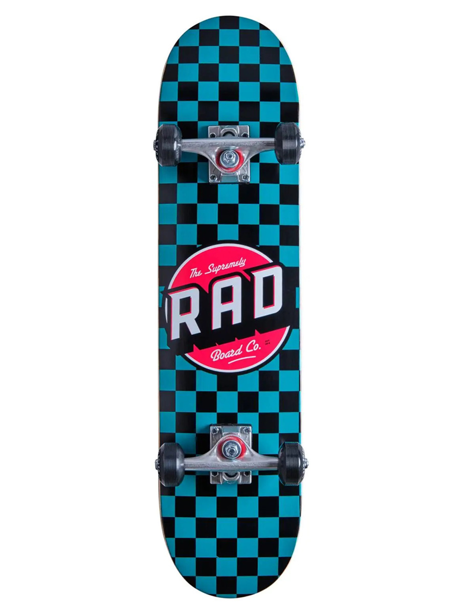 Skateboard Complete RAD Checkers Turcoaz 7.25