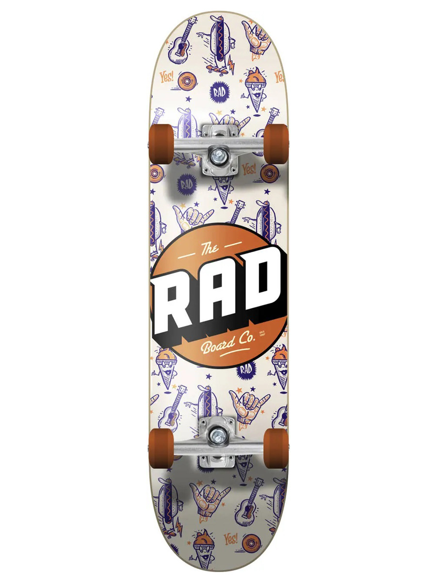 Skateboard Complete RAD Logo Progressive Wallpaper 7.75