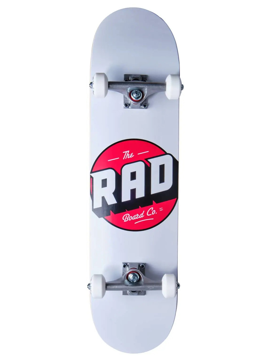 Skateboard Complete RAD Logo Progressive Alb 8