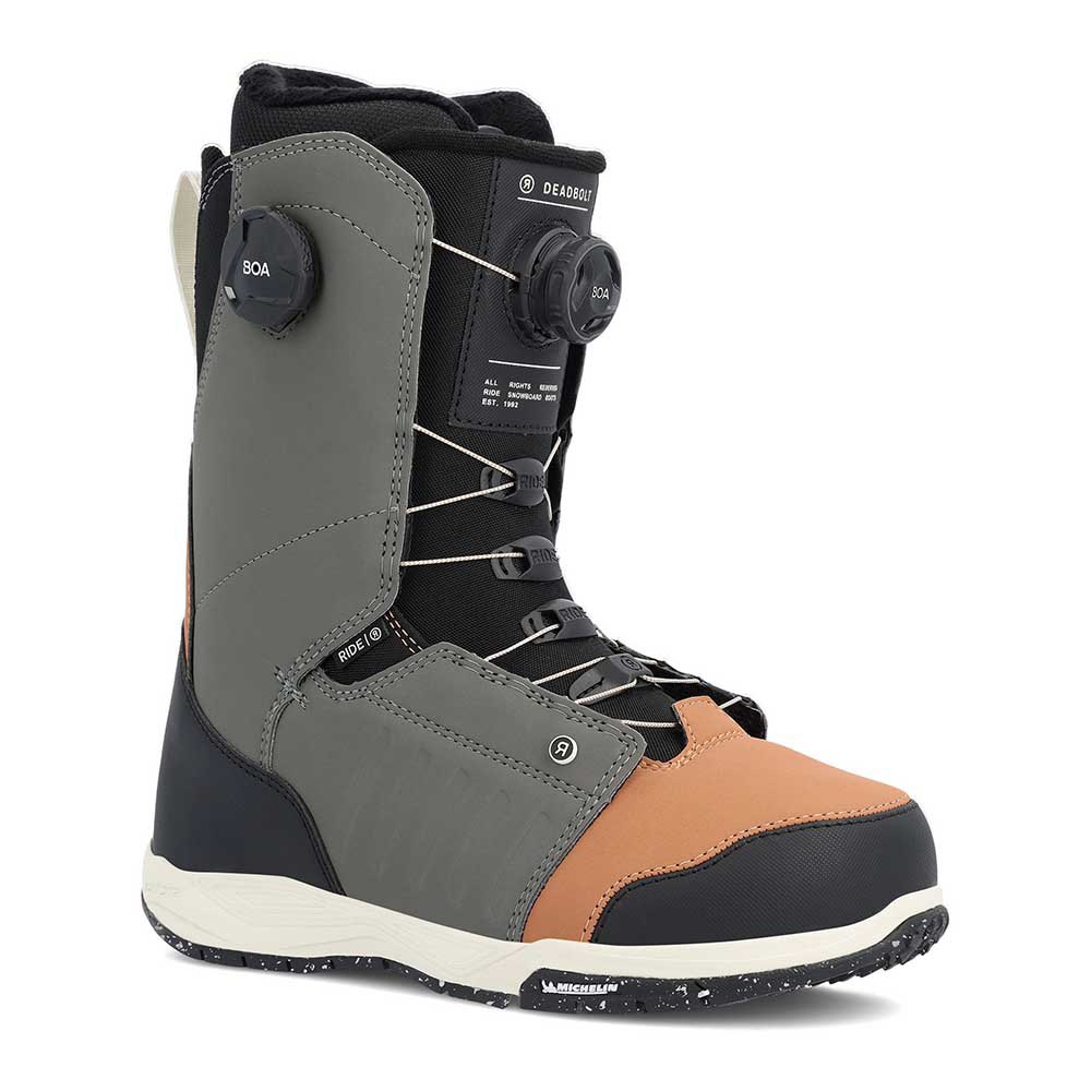 Boots Snowboard RIDE - Men's - DEADBOLT ZONAL Grey BOA