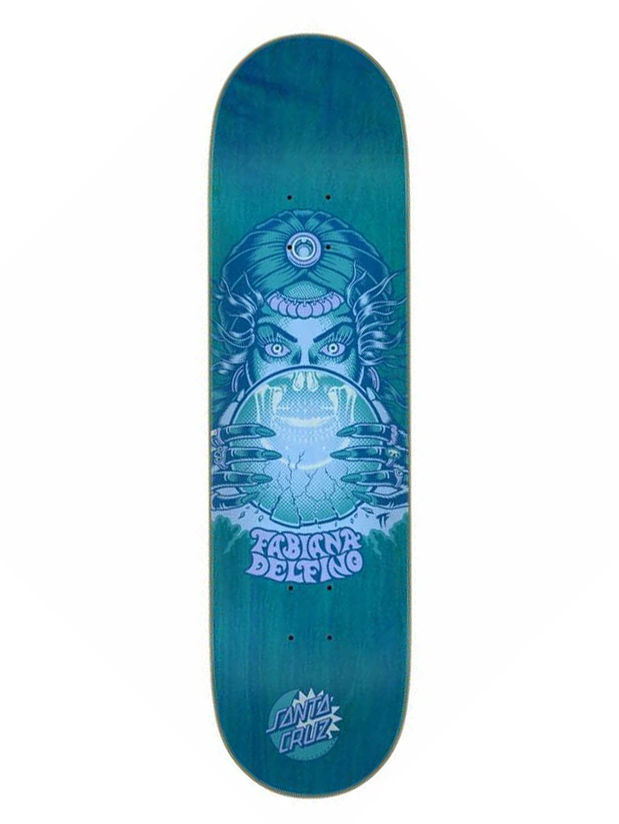 Skateboard Deck Santa Cruz Delfino Fortune Teller Blue 8.25