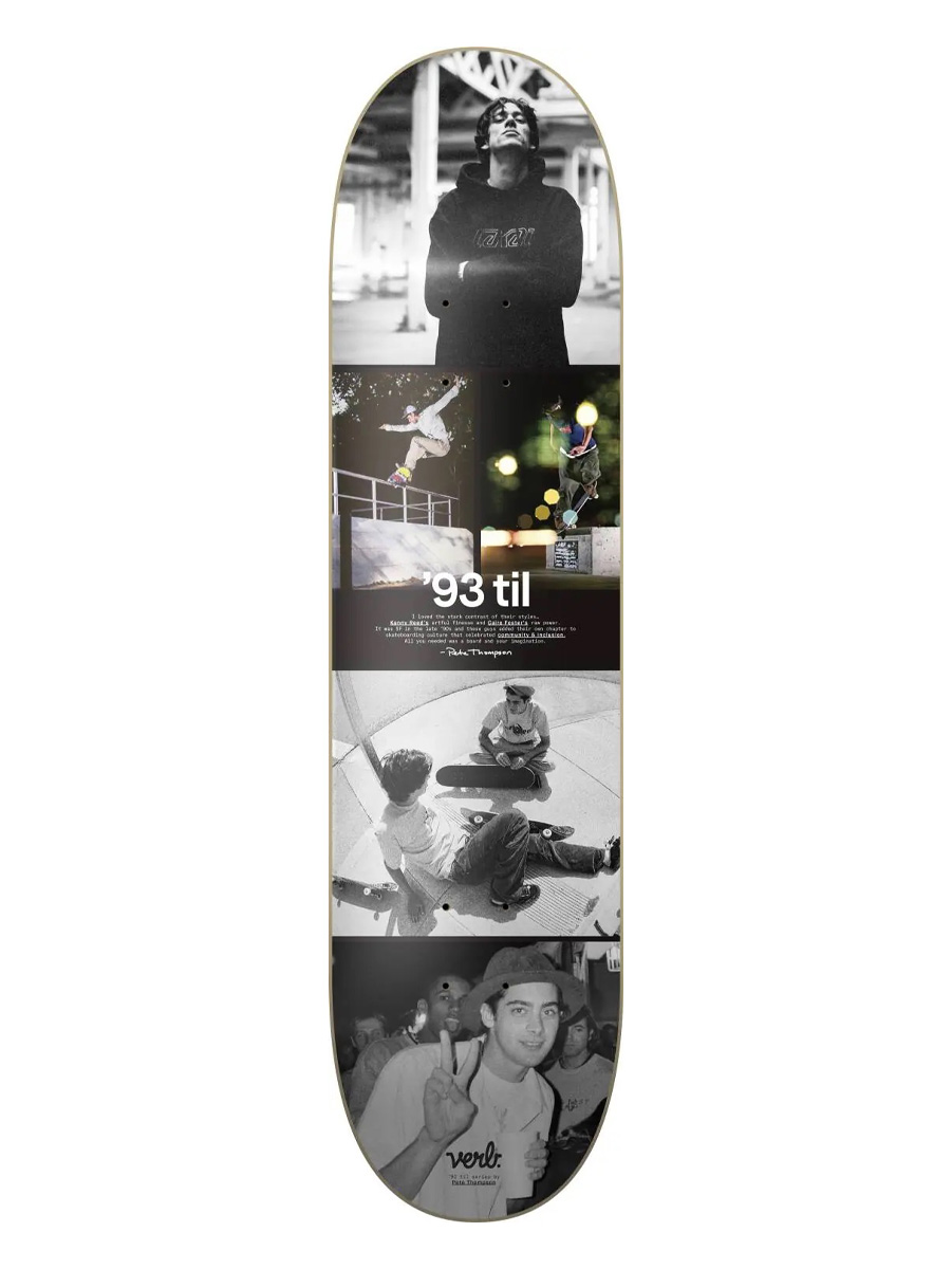 Skateboard Deck Verb 93 Til Collage Reed & Foster 8.25
