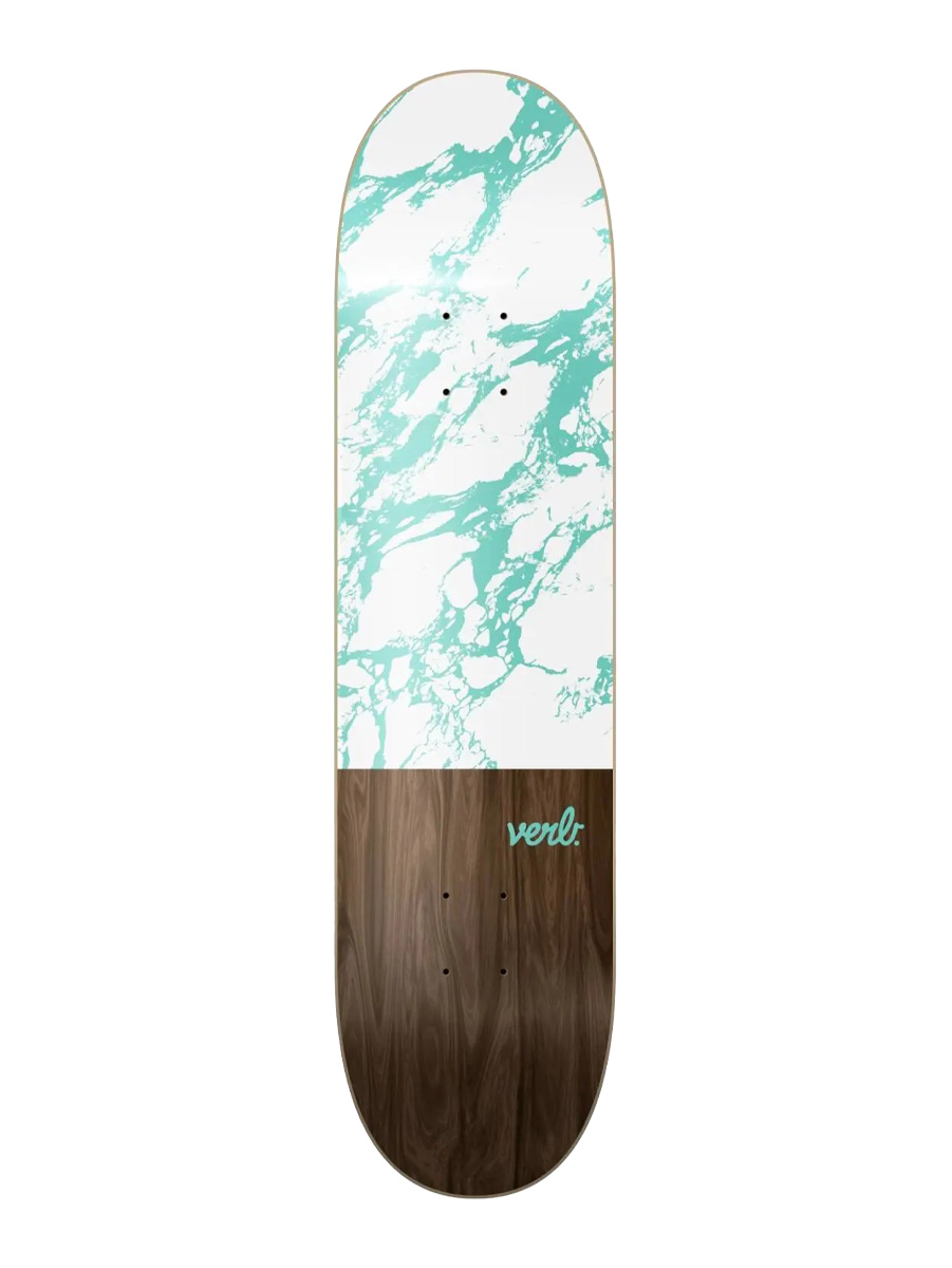 Skateboard Deck Verb Marble Dip Mint 8