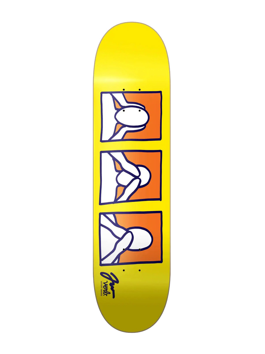 Skateboard Deck Verb Wray Yellow 8.25