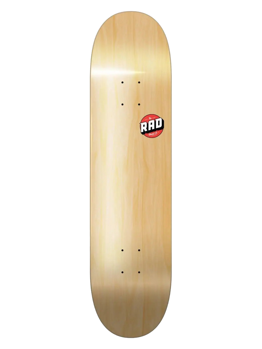 Skateboard Deck RAD Blank Logo Natural Maple