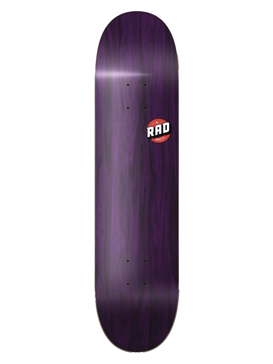 Skateboard Deck RAD Blank Logo Purple Maple