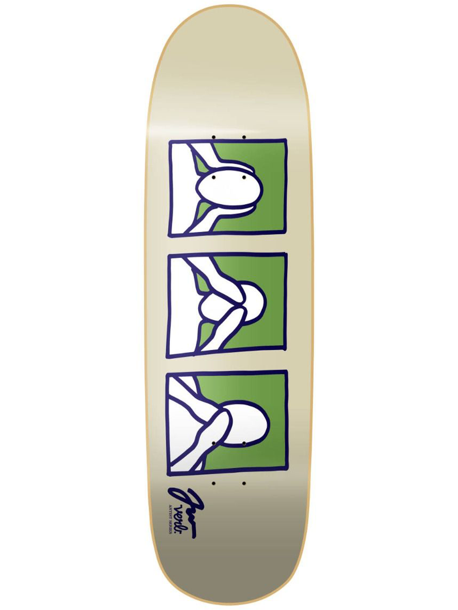 Skateboard Deck Verb Wray White 8.86
