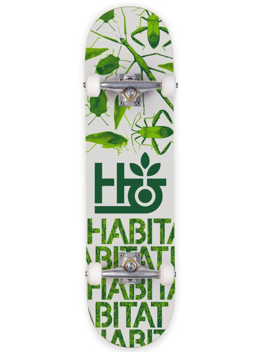 Skateboard Complete Habitat Insecta Verde 7.75