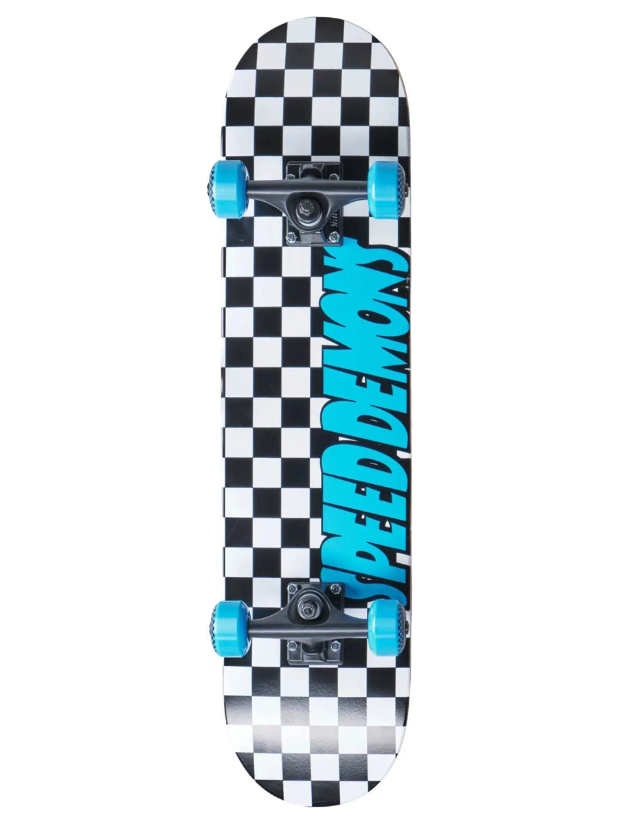 Skateboard Complete Speed Demons Checkers Negru/Albastru