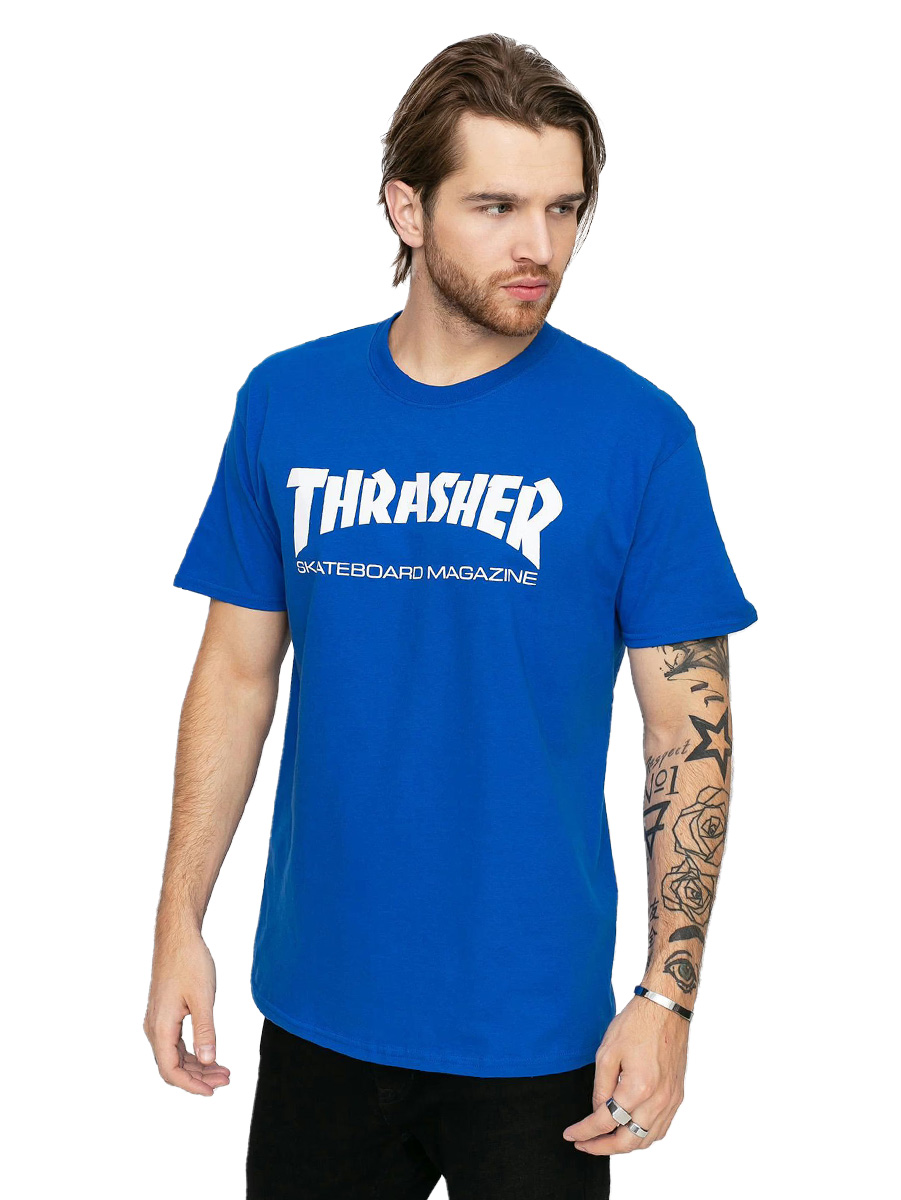 Tricou Trasher - Skate Mag Royal Blue M
